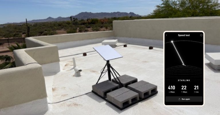 Starlink installation in Scottsdale Arizona
