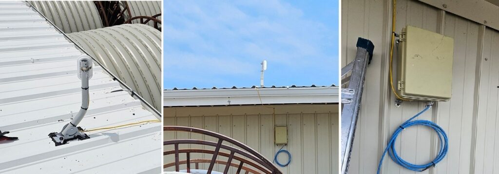 Rooftop Relocation of P2P Antenna and Cat6 Cabling